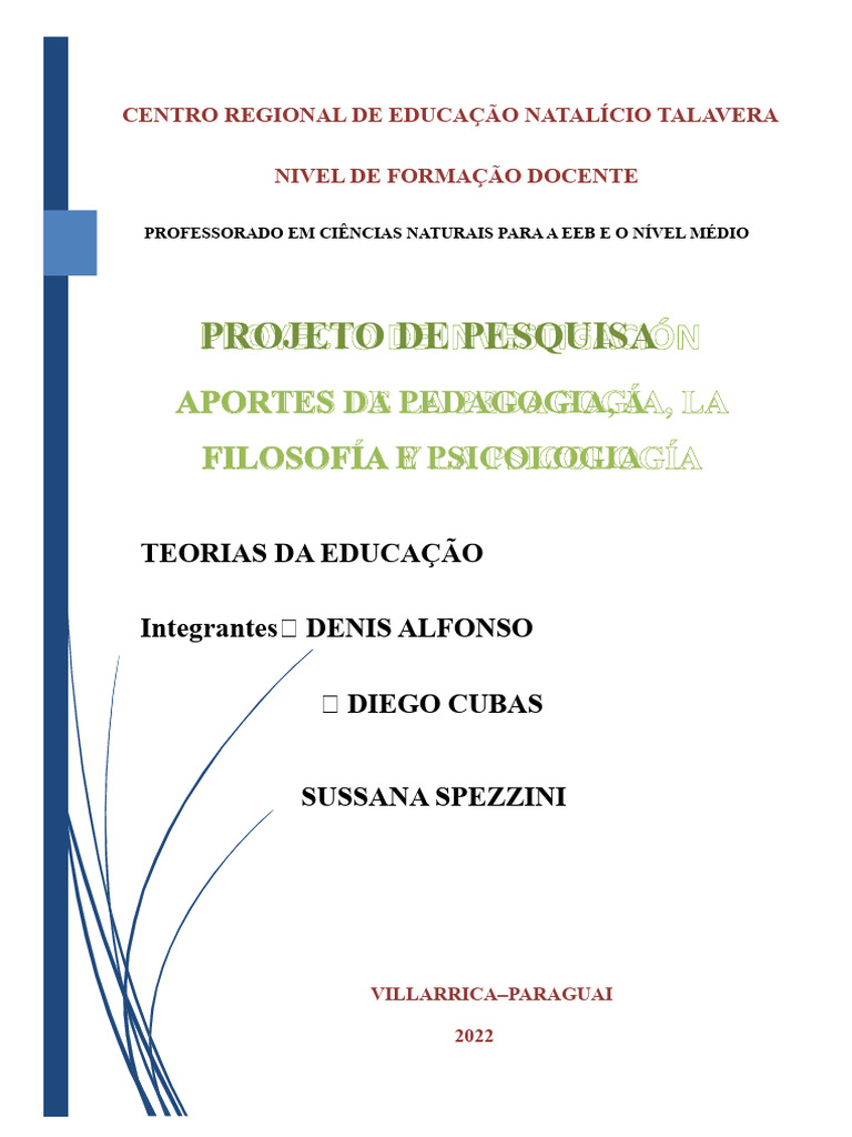 Pedagogia e Filosofia da Educação | PDF | Pedagogia | Science
