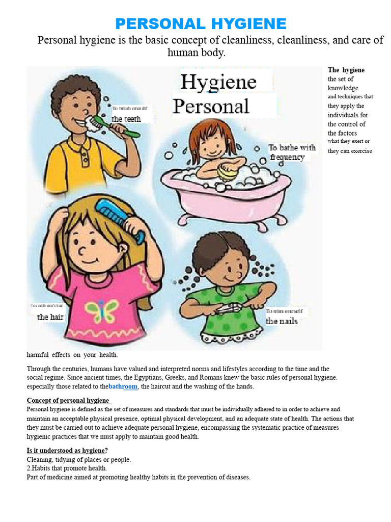 Essential Personal Hygiene Practices | PDF | Hygiene | Public Health