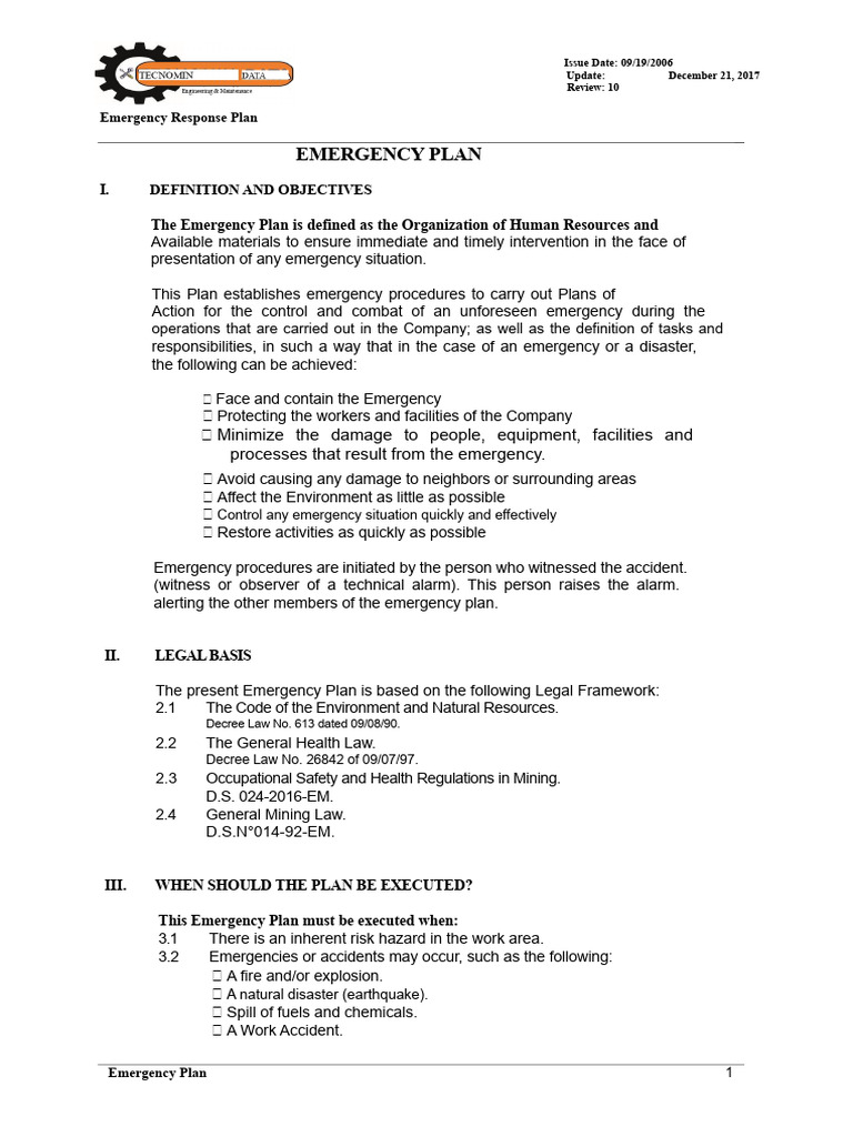 Emergency Response Plan Overview | PDF | Emergency | Emergency Management
