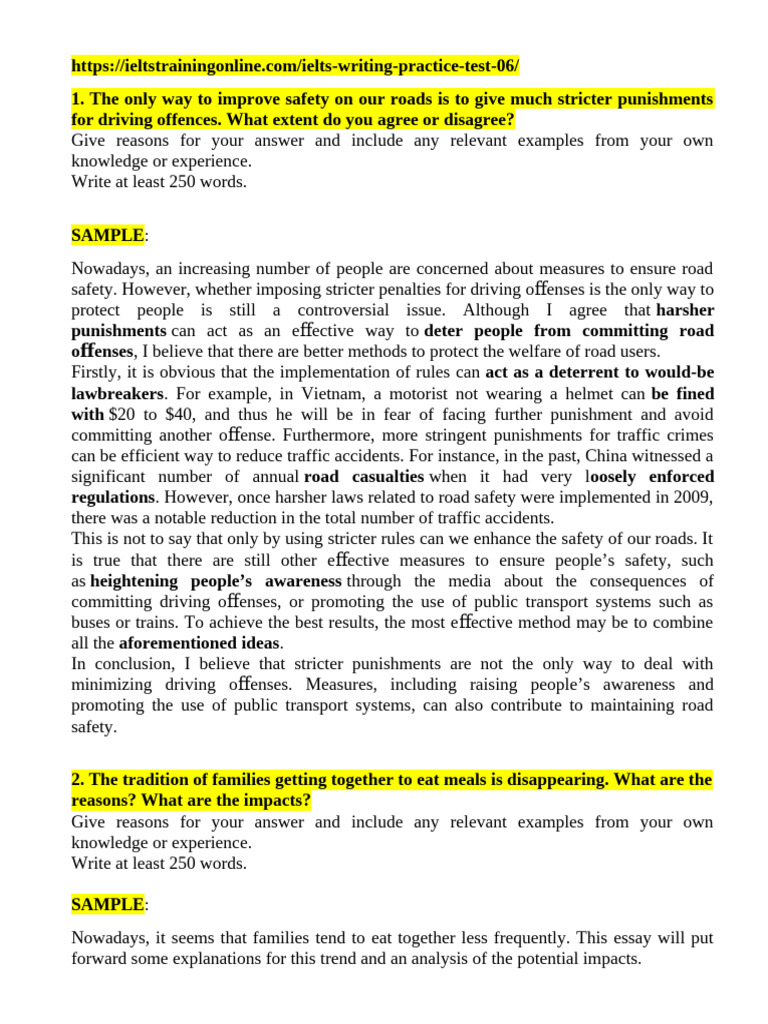 IELTS Writing Practice Test 06 | PDF | Knowledge | Learning
