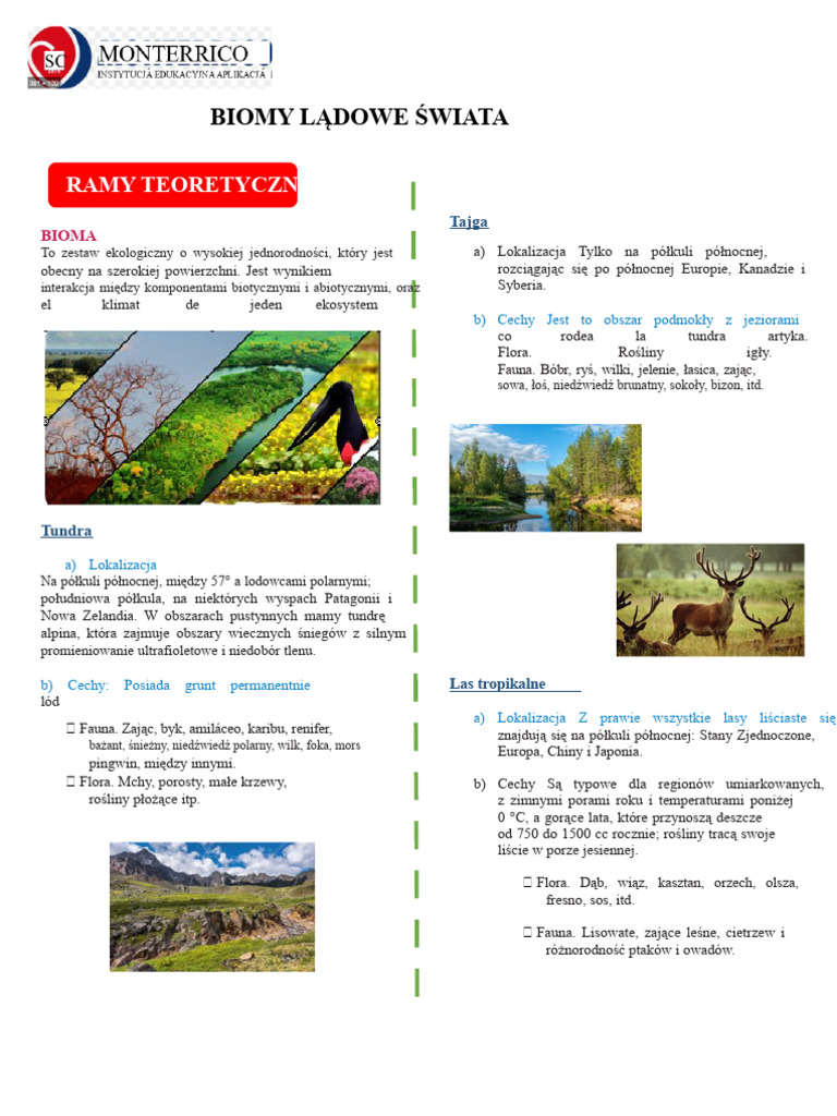 Biomy Lądowe Świata | PDF
