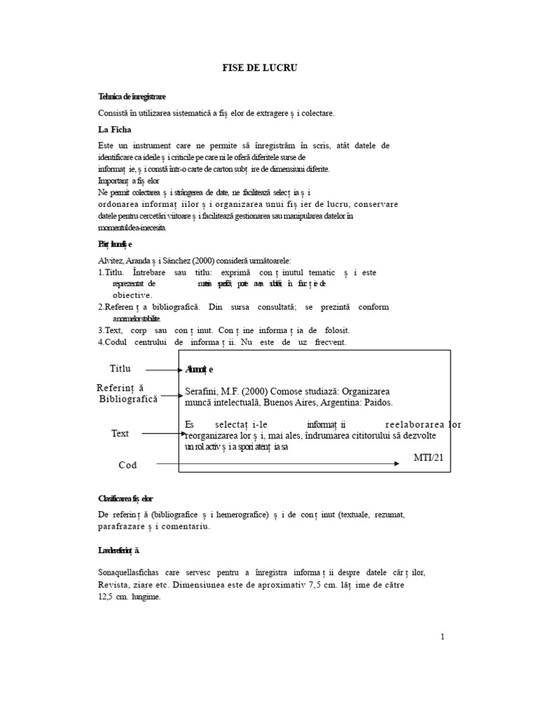 Fișe de Lucru APA | PDF