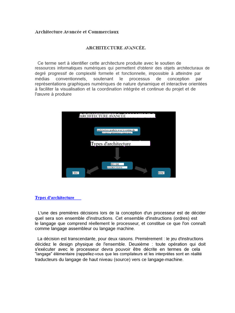 Architecture Avancée des Systèmes Informatiques | PDF | Parallélisme ...