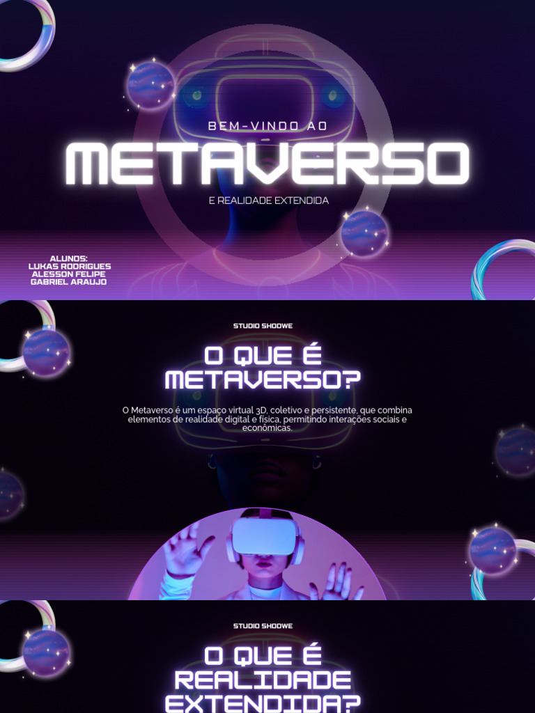 Metaverso | PDF | Realidade virtual | Informática