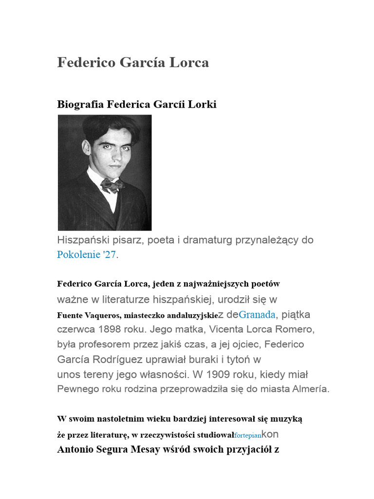 Federico García Lorca | PDF
