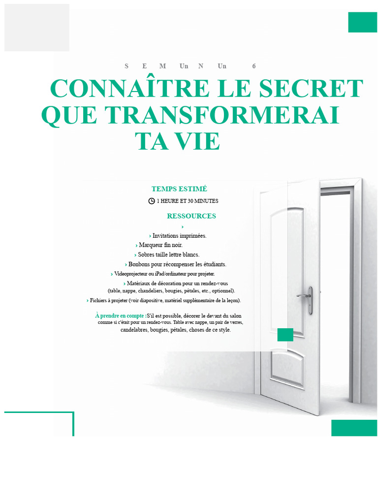 Activités pour renforcer la foi en Dieu | PDF | Dieu | Prière