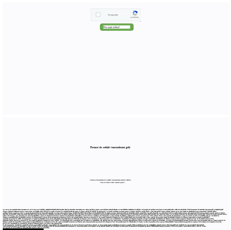 Format Cedula Venezuelean Goala | PDF