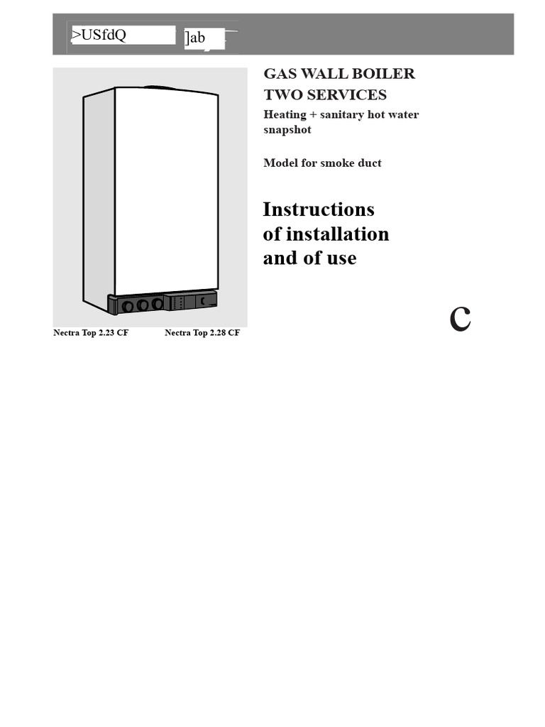 Nectra TOP CF EN1 | PDF | Water Heating | Tap (Valve)