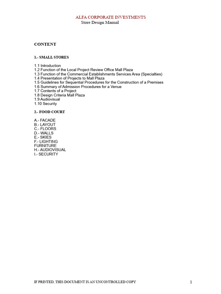 Mall Plaza Store Design Manual | PDF | Flooring | Stairs