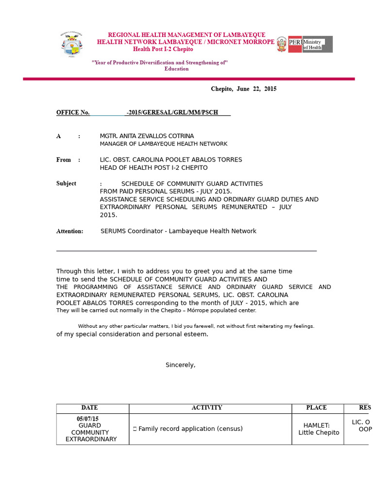 Community Guard Schedule For Serums | PDF | Women's Health | Health ...