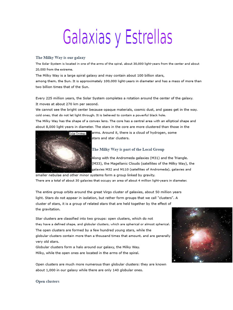Stars And Galaxies Pdf Galaxy Milky Way