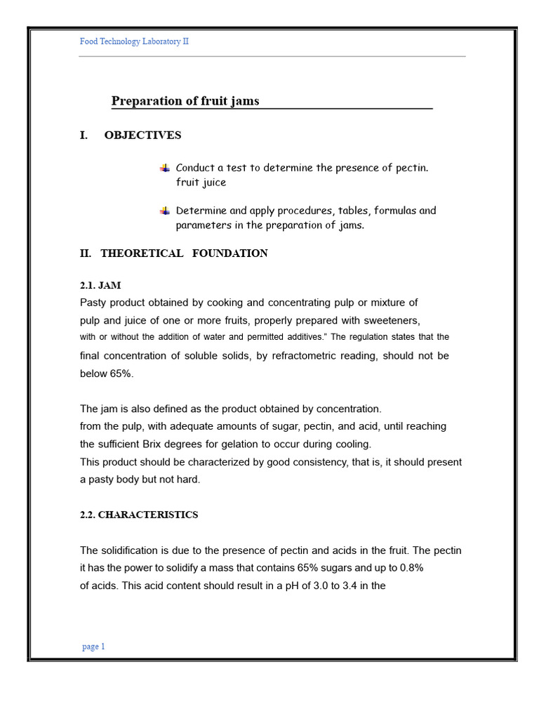 Fruit Jam Preparation Techniques | PDF | Fruit Preserves | Food Science