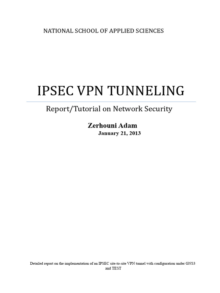 Ipsec VPN Tunneling | PDF | Virtual Private Network | Internet Architecture