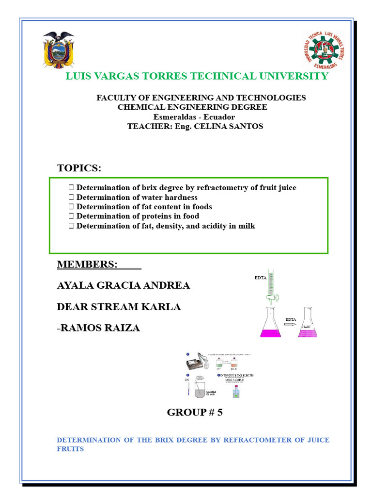 Brix Degree Measurement in Fruit Juices | PDF | Ammonia | Coordination ...