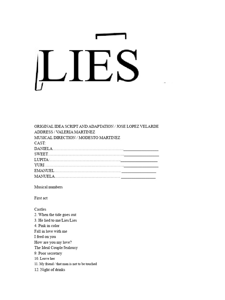 Musical Script: 