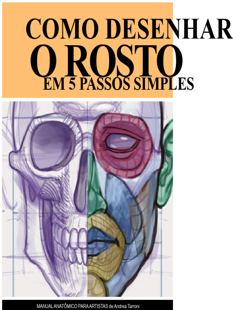 Como Desenhar o Rosto - Andrea Tarroni | PDF | Desenho | Anatomia