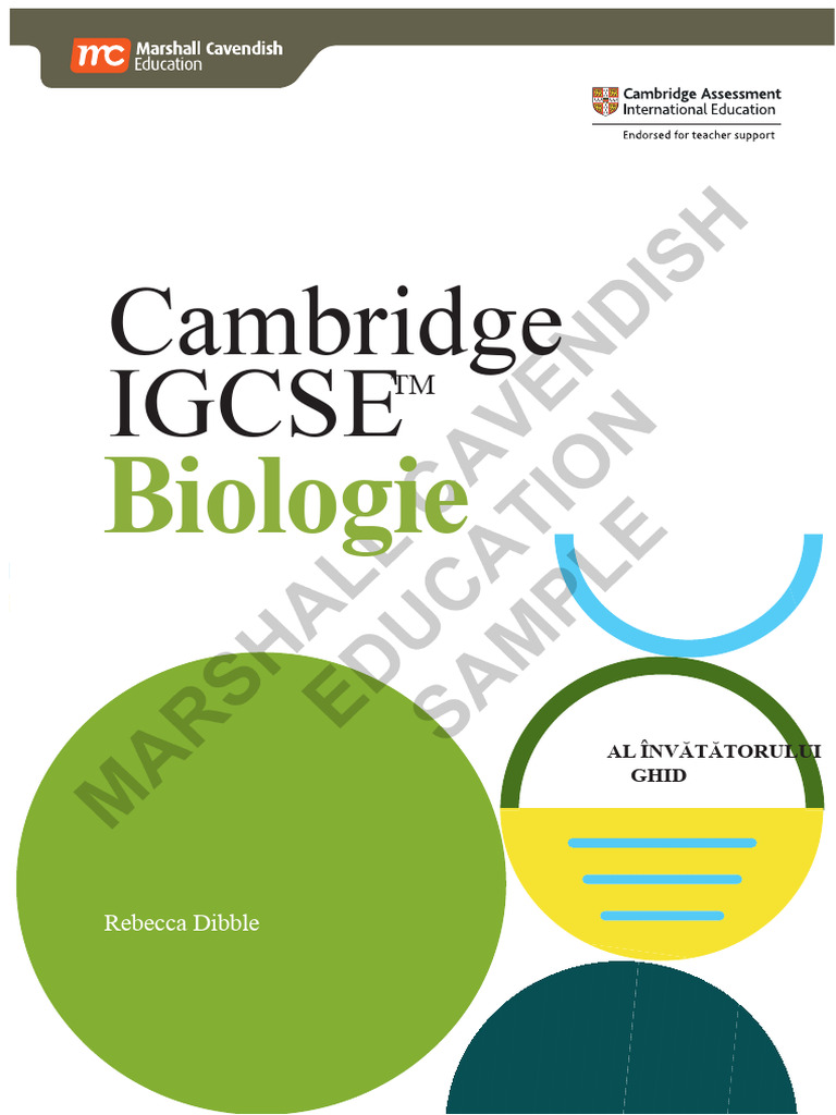 MCE Cambridge IGCSE Biologie TG Sample | PDF