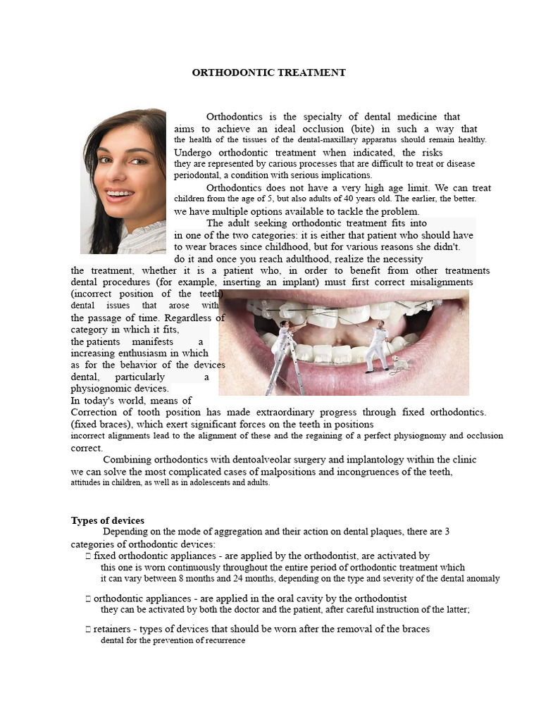 Comprehensive Guide to Orthodontic Treatment | PDF | Orthodontics ...