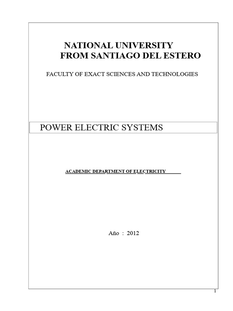 Power Electrical Systems | PDF | Electrical Impedance | Transmission Line