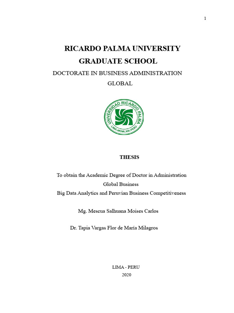 Big Data Thesis | PDF | Analytics | Big Data