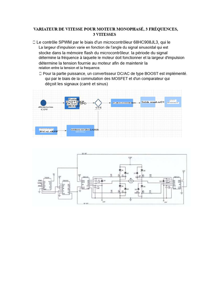 Variateur de Vitesse pour Moteur Monophasé PDF — free download