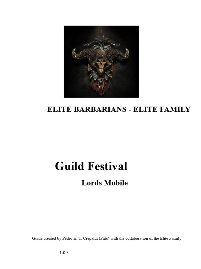 Lords Mobile Guild Festival Guide | PDF | Cargo