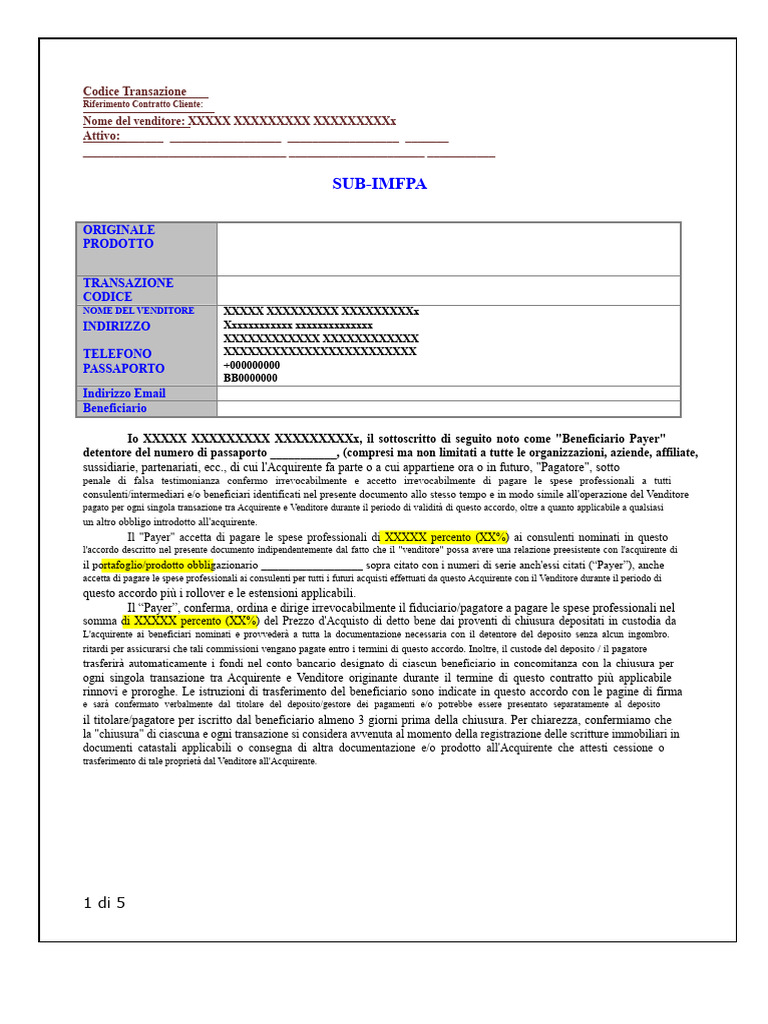 Sub IMFPA | PDF