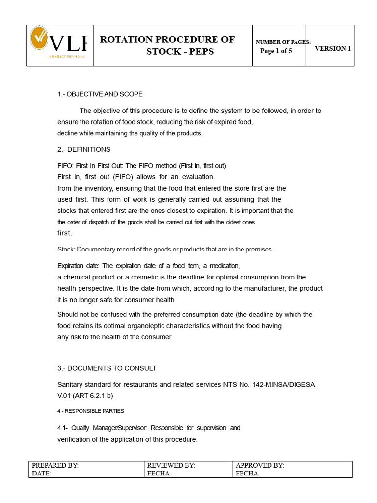 Fifo Procedure PDF | PDF