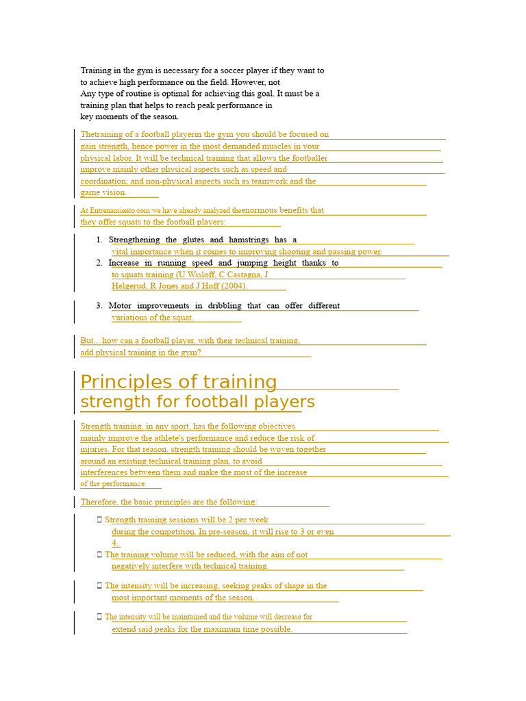 Strength Training for Soccer Players | PDF | Strength Training ...