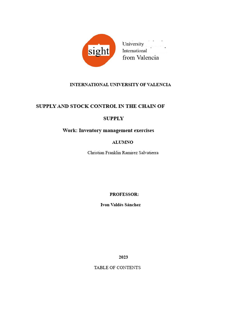 Supply Chain Inventory Management Guide | PDF | Business Economics ...