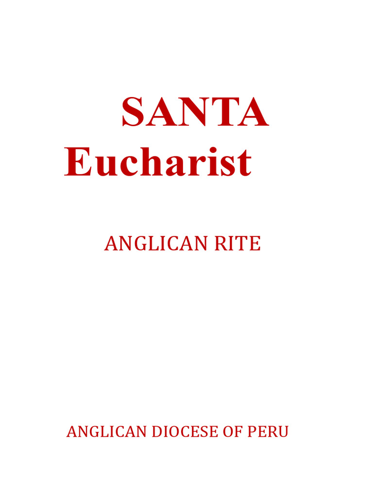 Anglican Ritual | PDF | Eucharist | Penance