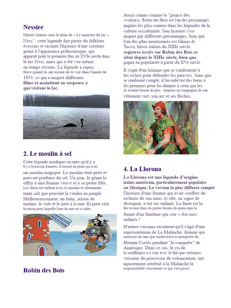 Légendes Célèbres du Folklore Mondial | PDF | Loups-garous