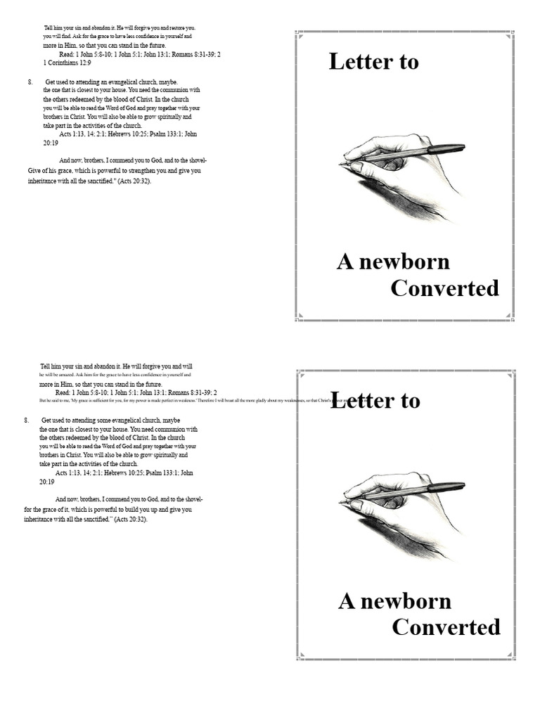 Letter To A New Convert | PDF | Jesus | Justification (Theology)