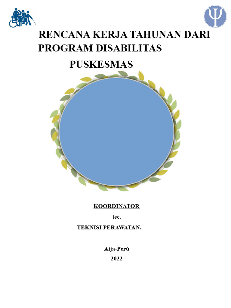 Rencana Kerja Program Disabilitas | PDF