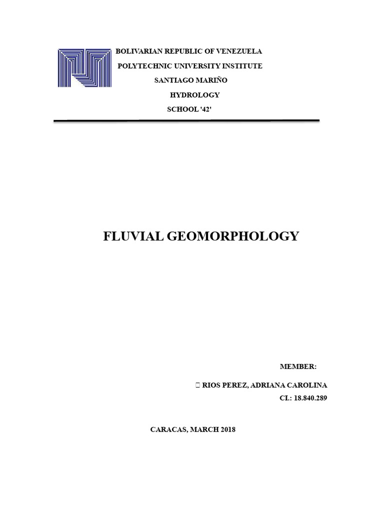 Fluvial Geomorphology Overview | PDF | Geomorphology | Dune