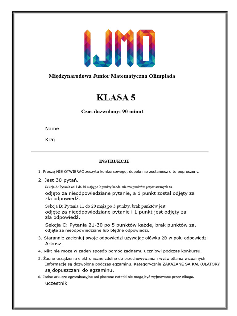 Klasa 5 | PDF