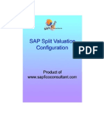 Split Valuation Configuration