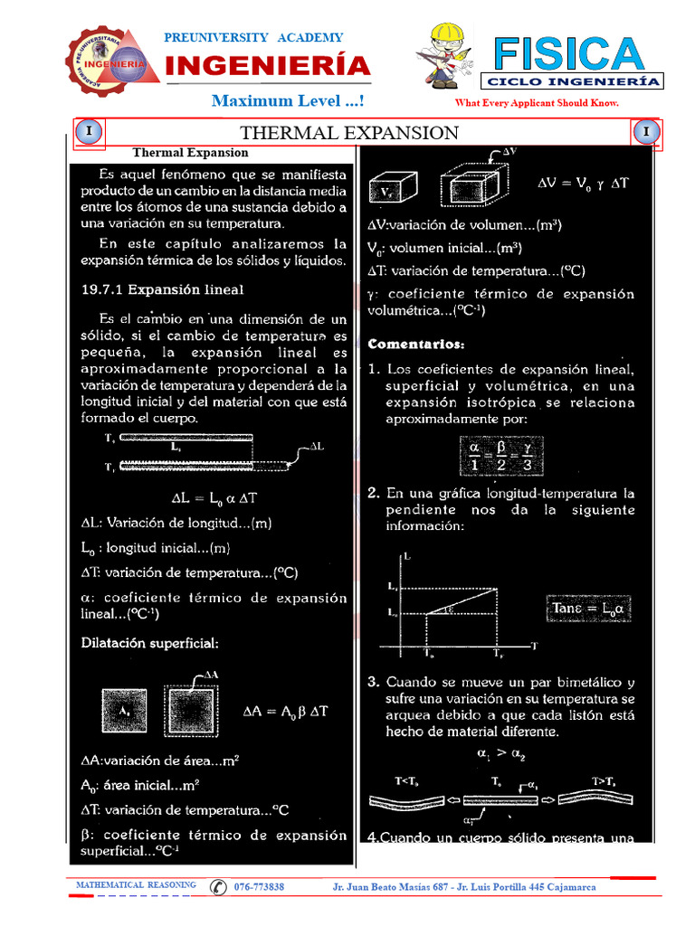 Thermal Expansion | PDF | Thermal Expansion | Temperature