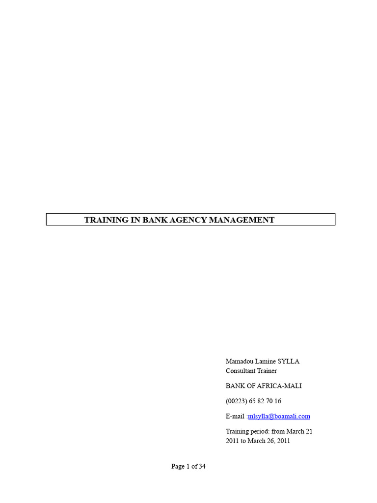 Agency Management Training Overview | PDF | Swot Analysis | Customer ...