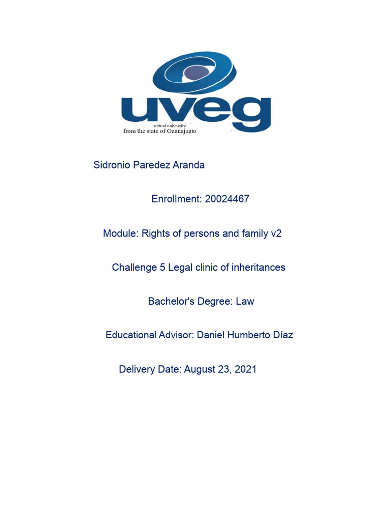Legal Clinic of Successions | PDF | Legal Guardian | Inheritance