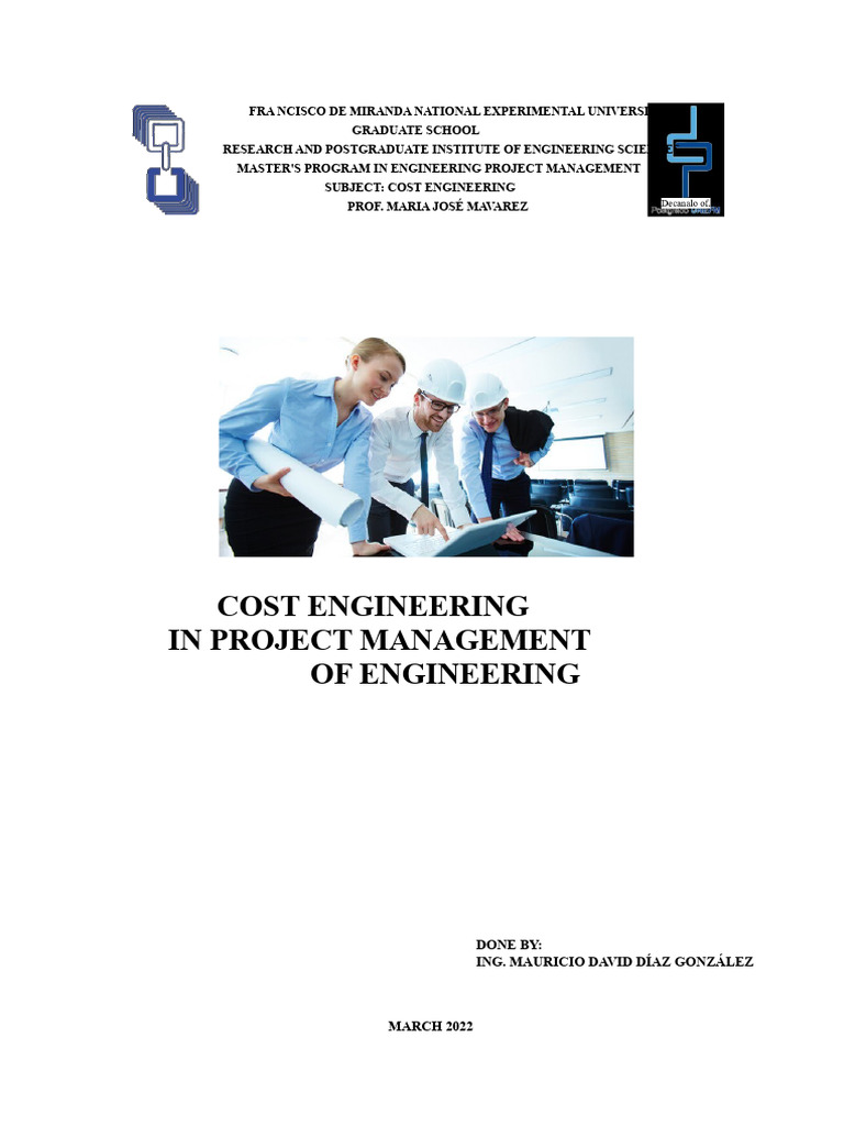 Cost Engineering in Project Management | PDF | Project Management ...