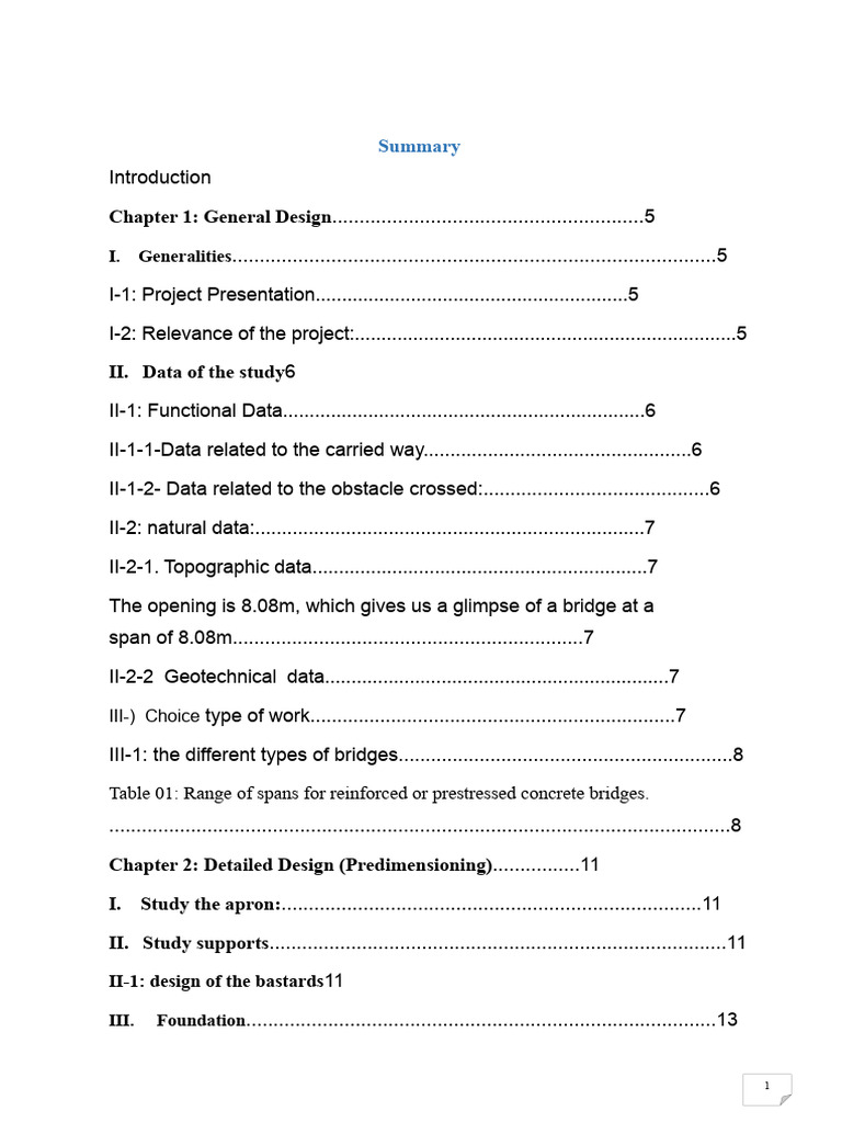 Bridge Design and Sizing Overview | PDF | Bridge | Road