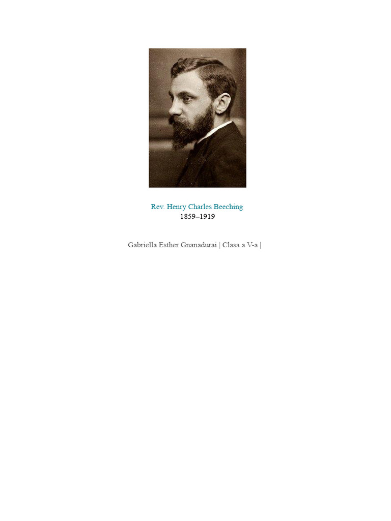 Charles Beeching | PDF