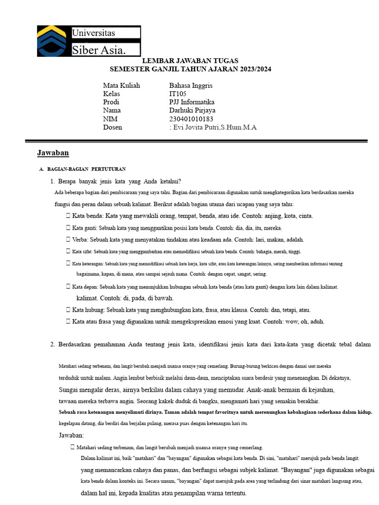 English Assignment | PDF
