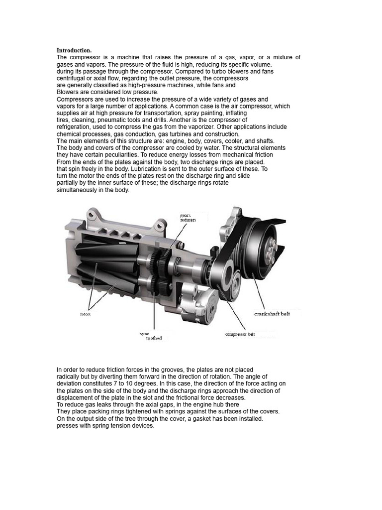 Compressor Introduction | PDF | Pump | Gases