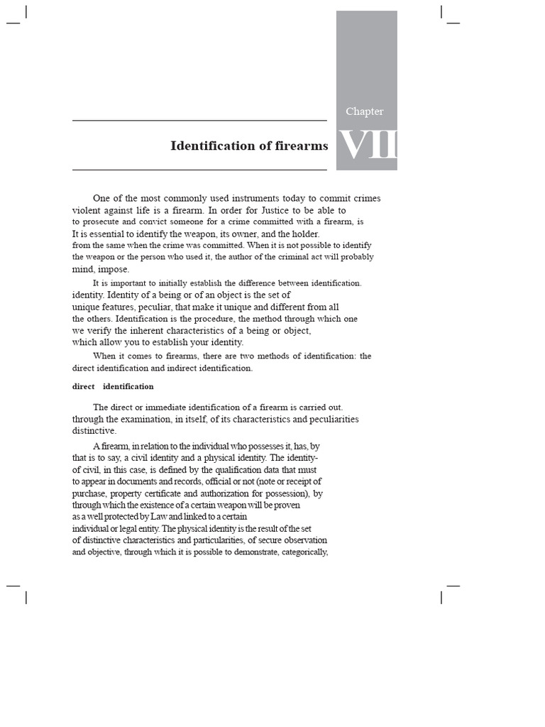 Firearm Identification Methods Explained | PDF | Revolver | Crimes