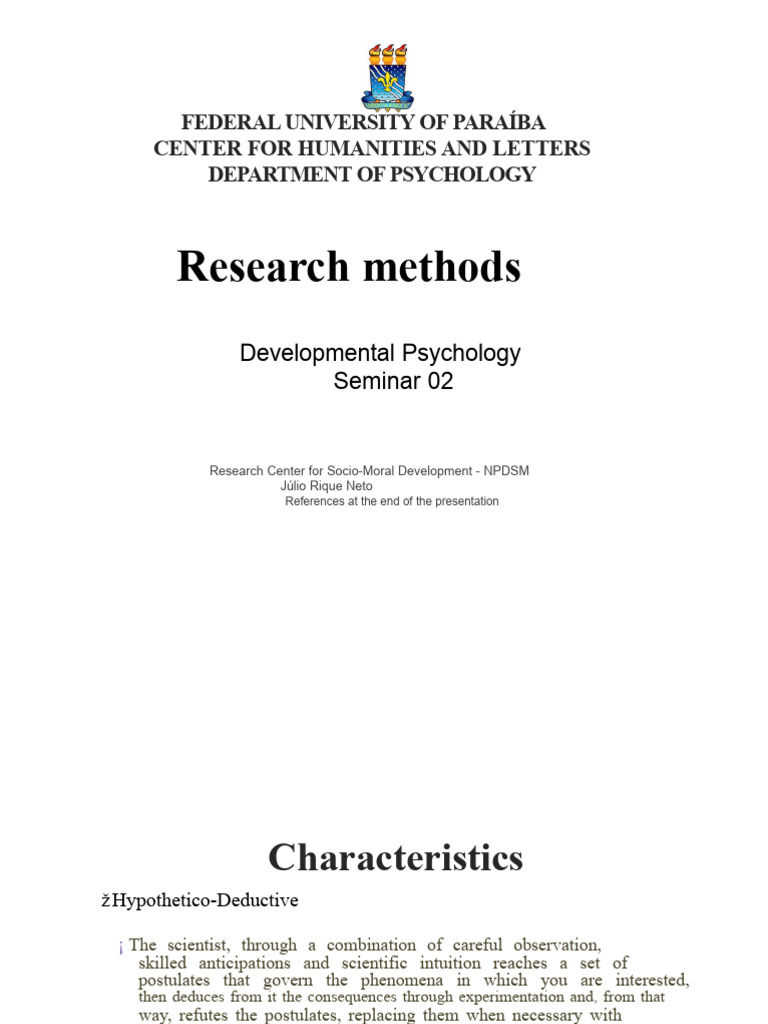 Research Methods in Developmental Psychology | PDF | Body Mass Index ...