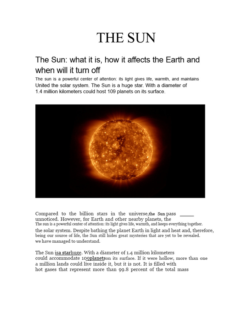 The Sun | PDF