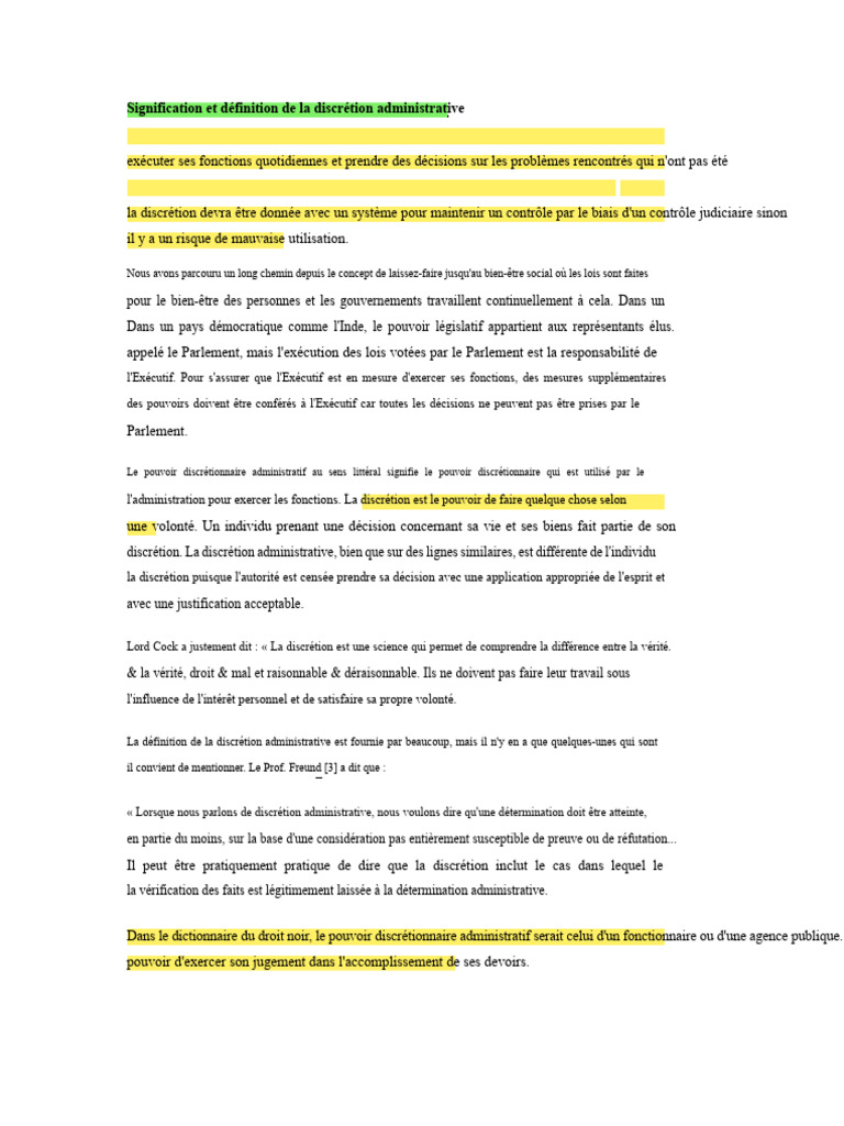 Discrétion Administrative Et Recours | PDF | Loi | Habeas corpus