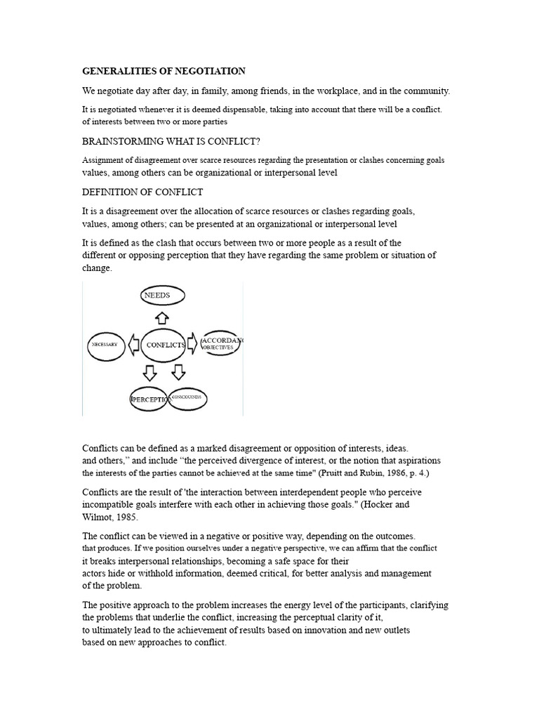 Understanding Negotiation and Conflict | PDF | Negotiation | Communication